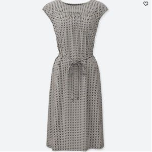 UNIQLO Short Sleeve Geometric Print Bra Dress NWT